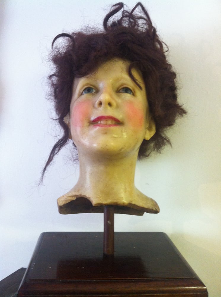 Image of Antique wax child head