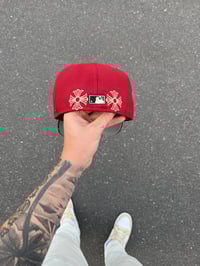 Image 3 of BURGUNDY MULTICAM HOUSTON ASTROS CUSTOM FITTED CAP