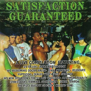 Image of Various Artists SATISFACTION GUARANTEED Hardcore Compilation CD