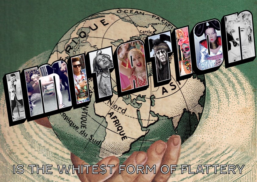 Image of IMITATION is the whitest form of flattery - single written postcard