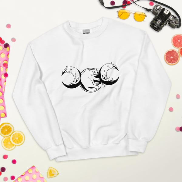 Image of Triple Cat Moon Sweatshirt