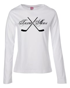 Image of Aces Hockey/Hockey Sticks Ladies Long Sleeve T-shirt