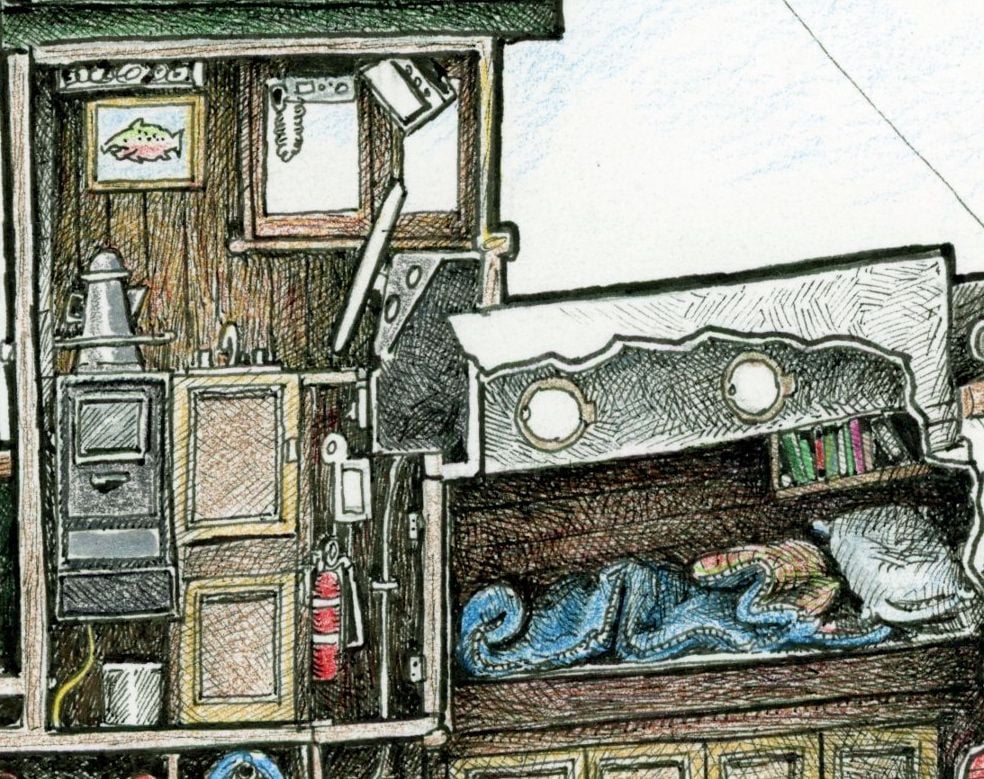 Gillnetter No. 2, 10" x 12"