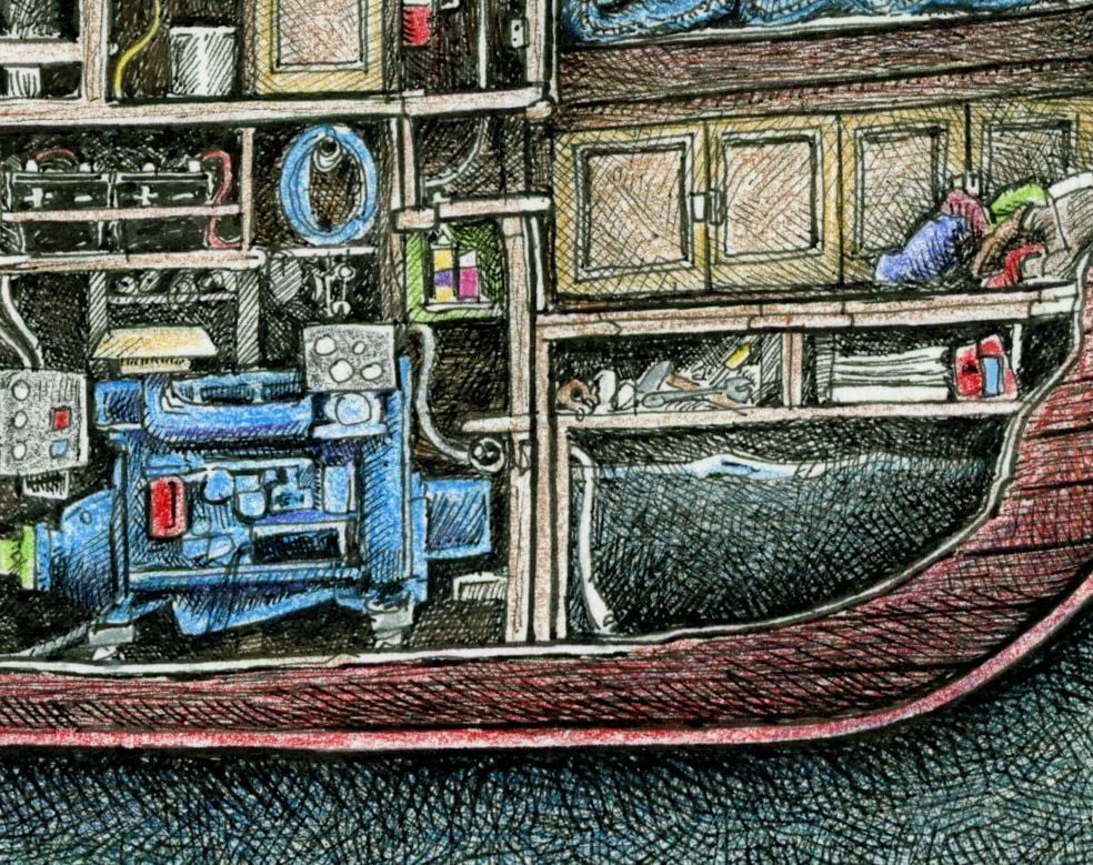 Gillnetter No. 2, 10" x 12"