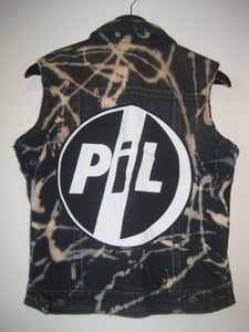 Image of Public Image Limited Bleached studded Denim Jacket 