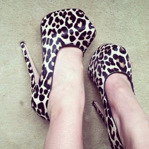 Image of Kurt Geiger Leopard Print Pony Hair pumps - size 7