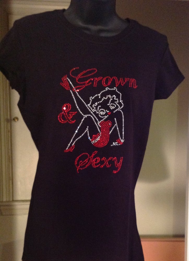 Image of Betty Boop Tee - Grown and Sexy - Red