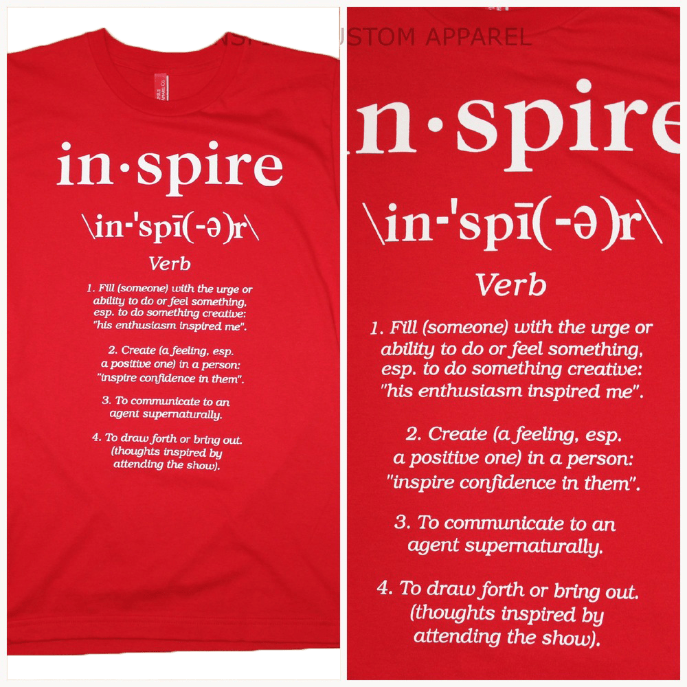 Image of Inspire. (Red)