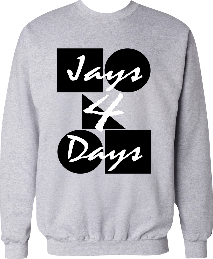 Image of Fresh Kicks Crew "Jays 4 Days" Crewneck (UNISEX)