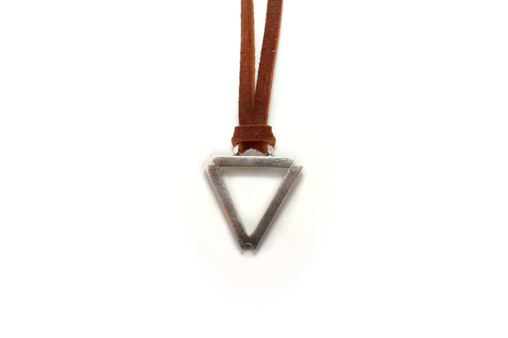 Image of Single Silver Arrow Necklace