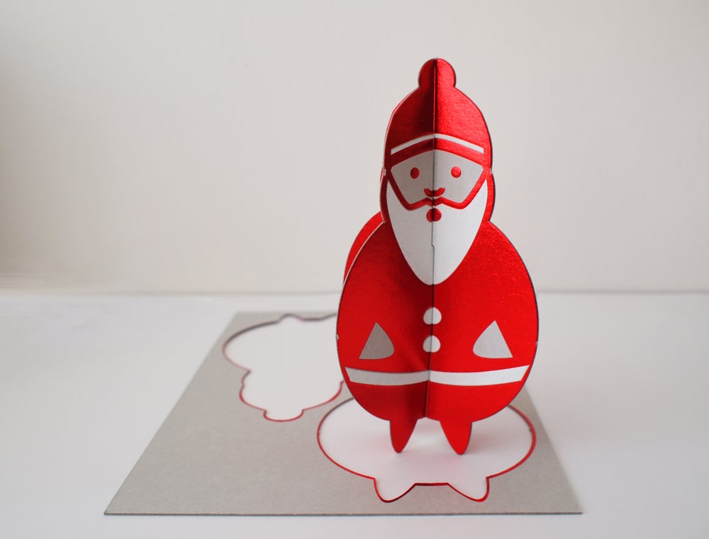 Image of 2 x PopOut Father Christmas