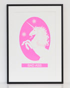 Image of Bad Ass Unicorn in Fluorescent Pink