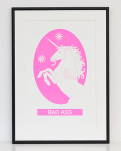 Image of Bad Ass Unicorn in Fluorescent Pink