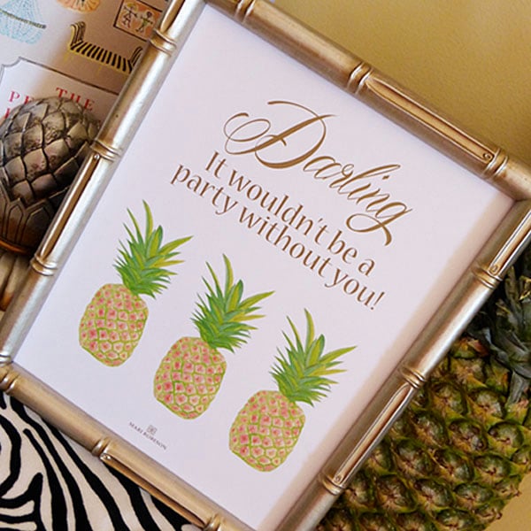 Image of Pineapple Party Art Print