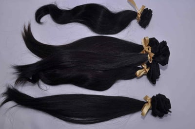 Image of Filipino Machine Weft Hair Extensions (Straight,Slight Wave ,Wavy)