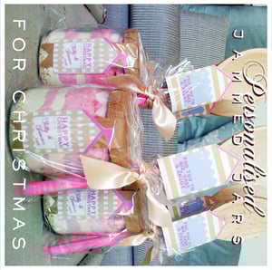 Image of TWO Christmas Personalised jars