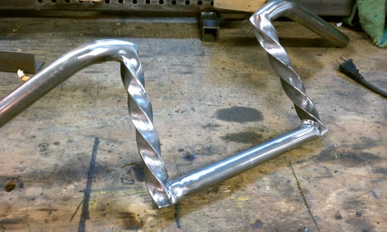 Image of custom twisted bars