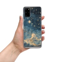 Image 10 of Celestial Night Sky Stars and Clouds Painting Clear Case for Samsung®