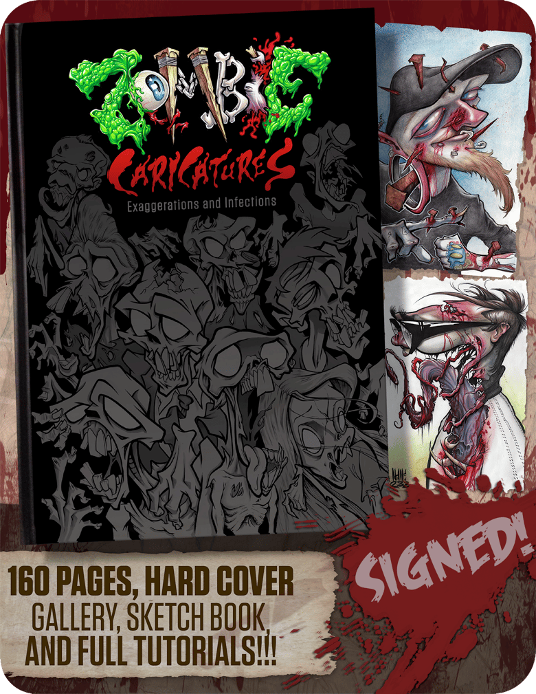 Image of "Zombie Caricatures: Exaggerations and Infections"           art book