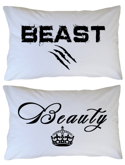 Image of Beauty and Beast pillowcase Set