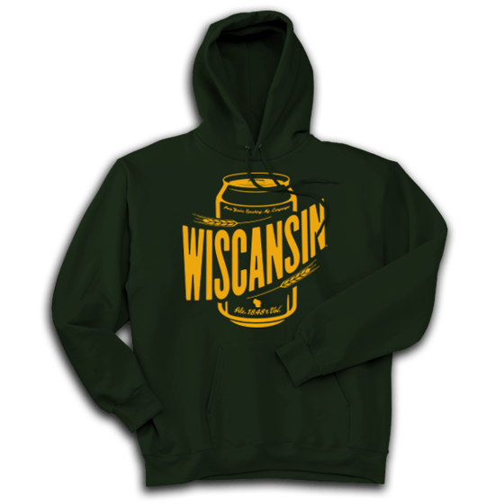 Image of Wiscansin Original Greatness Green Hoodie