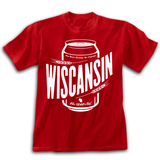 Image of Wiscansin Original Varsity Red Tee