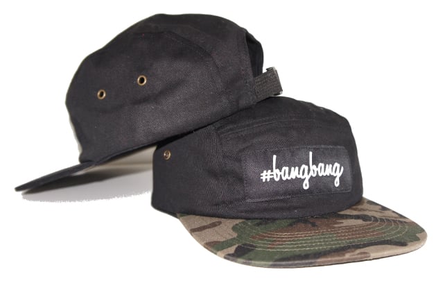 Image of 5 PANEL #BANGBANG BLACK / CAMO VISOR