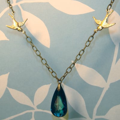 Image of Swooping Swallows Necklace