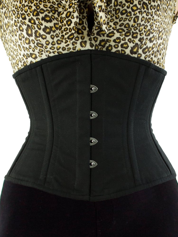 Image of Steel-Boned Underbust Corset in Cotton