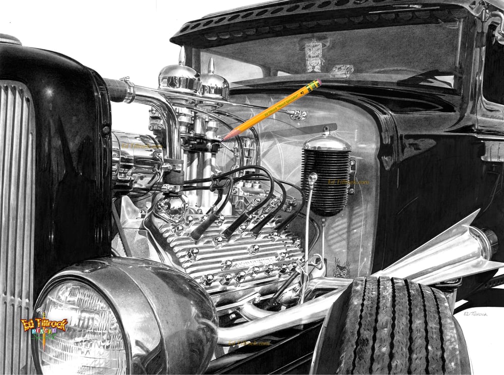 Image of "Tiki Star Fighter" Signed & Numbered 20x24 Giclee' Print