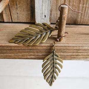 Image of Palm Leaf ear rings