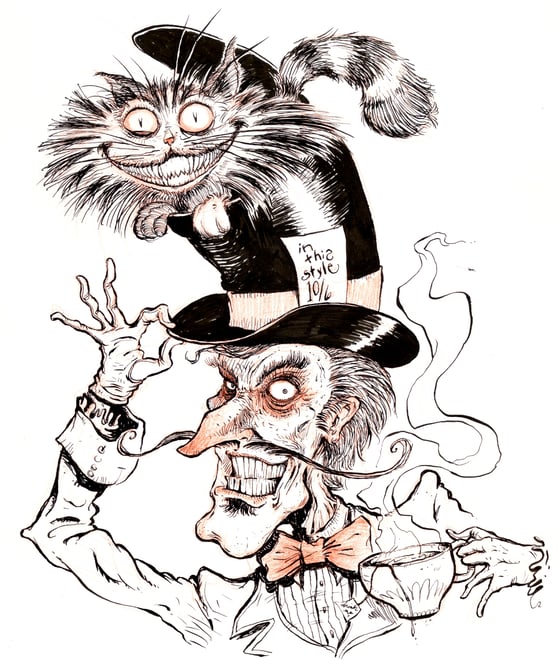 Image of The Mad Hatter & The Cheshire Cat