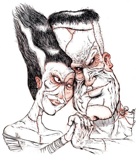 Image of Frankenstein & His Bride