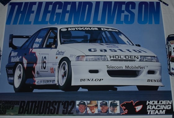 Image of Holden Racing Team. Commodore. Bathurst '92. The Legend Lives on Poster.