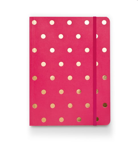 Image of Polka Dot Journal, Raspberry 