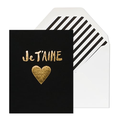 Image of JE T'AIME HEART CARD