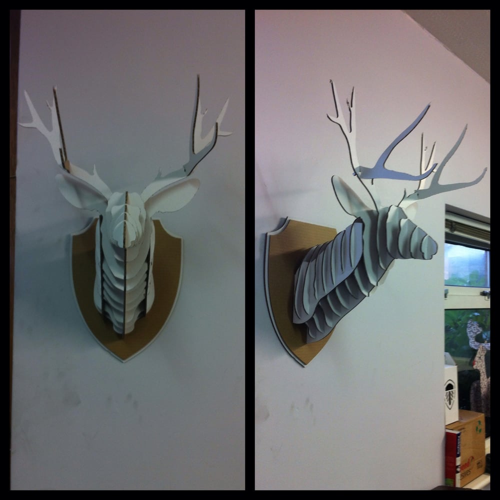 Image of Cardboard Stag Head