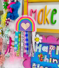 Image 1 of Tie on a Rainbow - Hanging Decor
