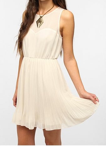 Image of Chiffon Top Pleated Dress