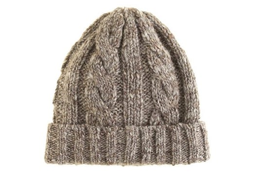 Image of White Knight Beige Cable Knit Beanie