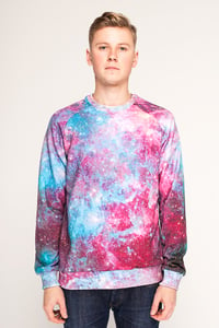 Image of BLM Galaxy Mens Sweatshirt