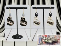 Image 1 of Keyboard Kitty Earrings 