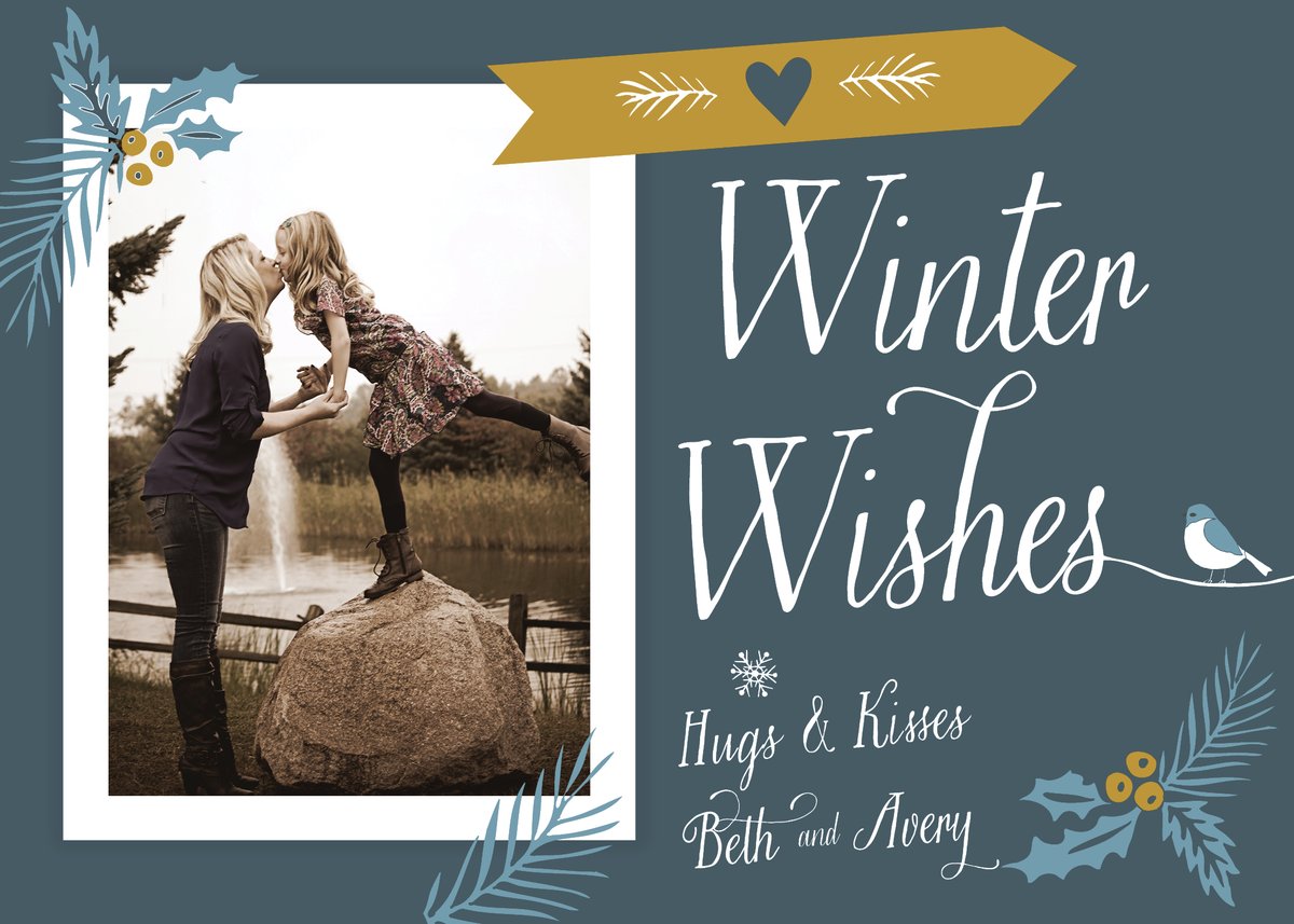Winter Wishes Christmas Card