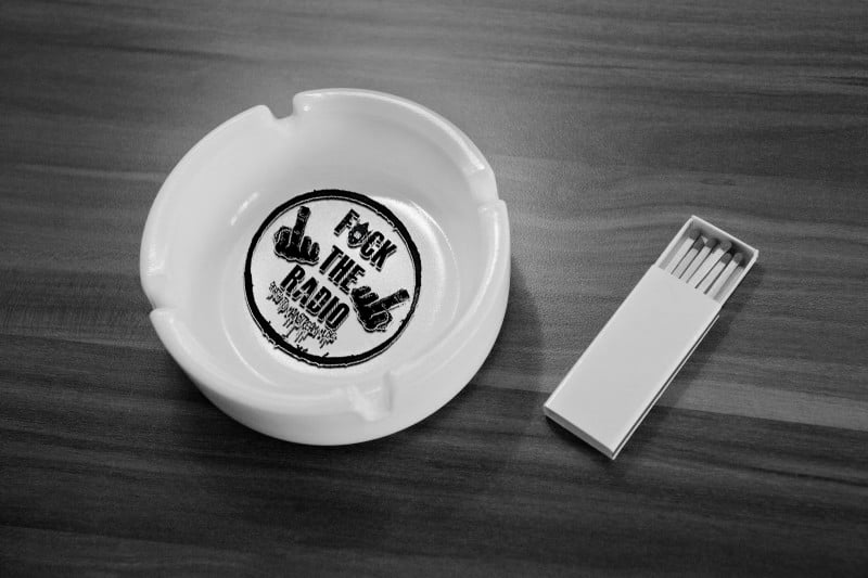 Image of "F THE RADIO" Ash Tray