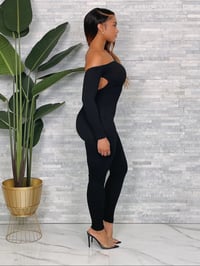 Image 3 of Backless Rib Knit Jumpsuit