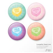 Image of 1" Button Badges - Sweet Love