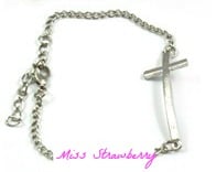 Image of Kreuz Armband SILBER
