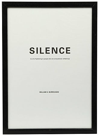 Image of SILENCE ART PRINT Nº6 “…Compulsively verbalizing” William S. Burroughs