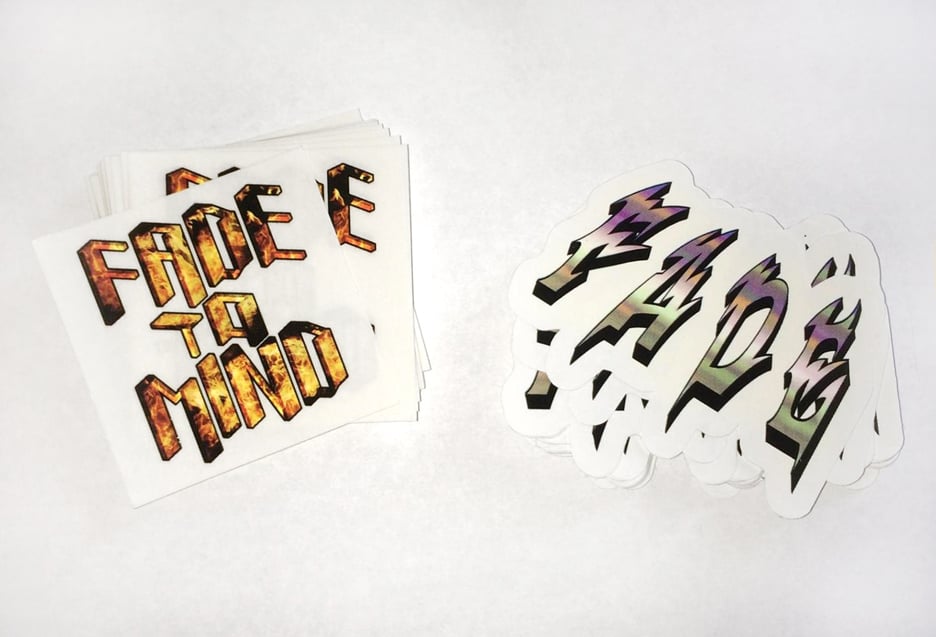 Image of FADE TO MIND Sticker 2-Pack