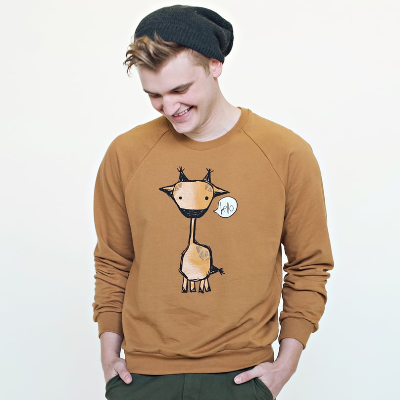 Image of "Marty the Giraffe" Unisex Crew Neck Sweater